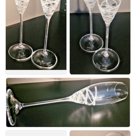 Vera Wang Wedgewood Sur Blanc Crystal Glasses